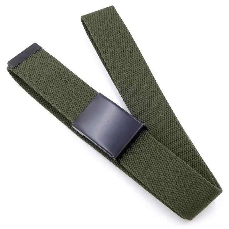 Холщовый ремень для мужчин и женщин, пояс на талию,, модные пластиковые ...