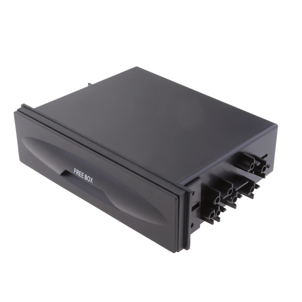 

Car Universal Single Din Dash Radio Installation Pocket Refit Storage Drawer