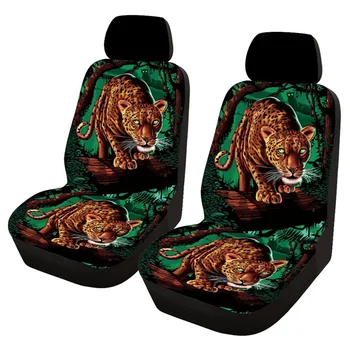 

Universal Car Seat Cover Leopard Theme Polyester Fabric Automobile Seat Covers Vehicle Seat Protector Interior Accessories