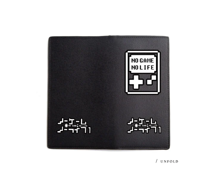 No Game No Life Wallet for Games Players Long Purse Short Carteira (10)