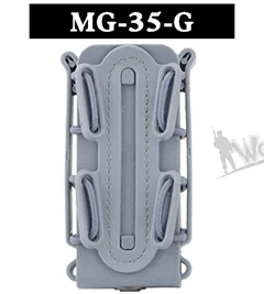MG-35-G Тактический Подсумок для журналов 5,56/7,62 9 мм Molle Pistol военный мягкий чехол с зажимом для ремня кобура с магазином molle Pouch - Цвет: MG-35-G