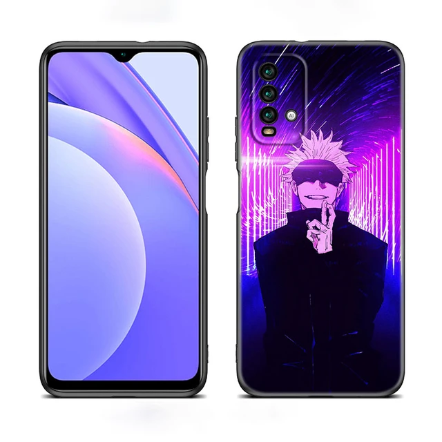 Venda Anime jujutsu kaisen fushiguro megumi caso de telefone para redmi nota  8 7 9 4 6 pro max t x 5a 3 10 lite pro > Acessórios Do Telefone Móvel 