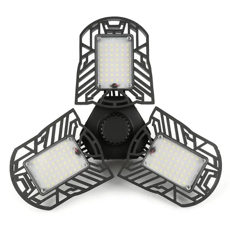 

Deformation 144 LED Garage Light Industrial Lighting 60W/E26 AC85-265V LED Lights For Gas Station Canopy Workshop Football Field