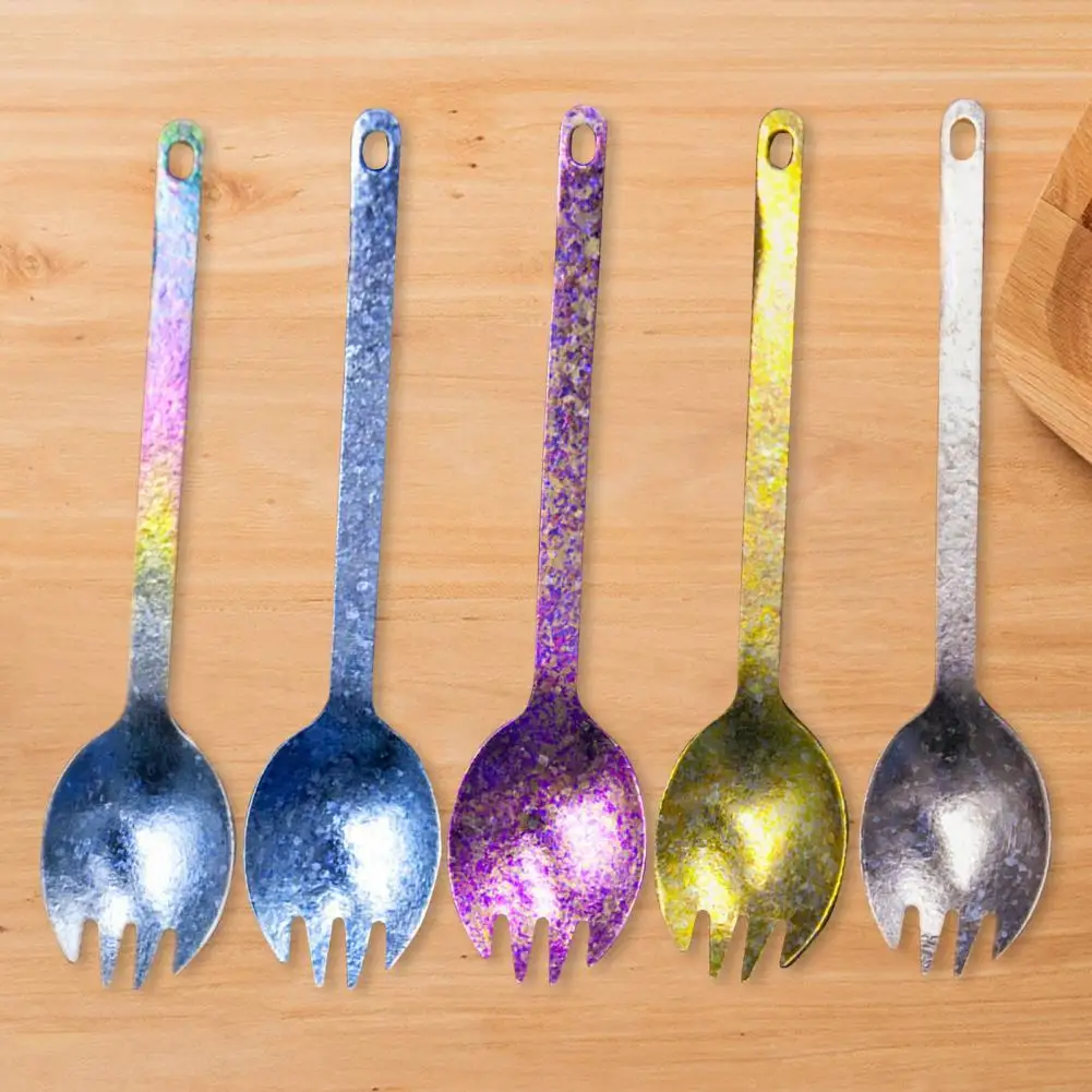 Spork Utensils Anti rust Comfortable Grip Heavy Duty Picnic Outdoor
