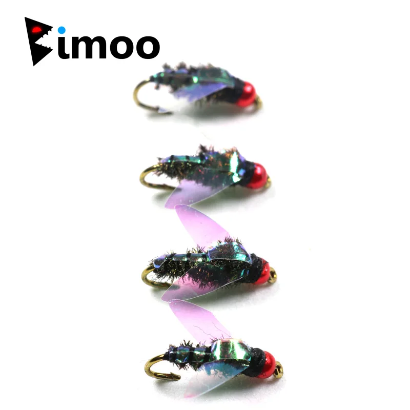 Bimoo 6pcs/lot 12 Realistic Housefly Fly Fishing Aritificial Insect Bait Lures Trout Greyling