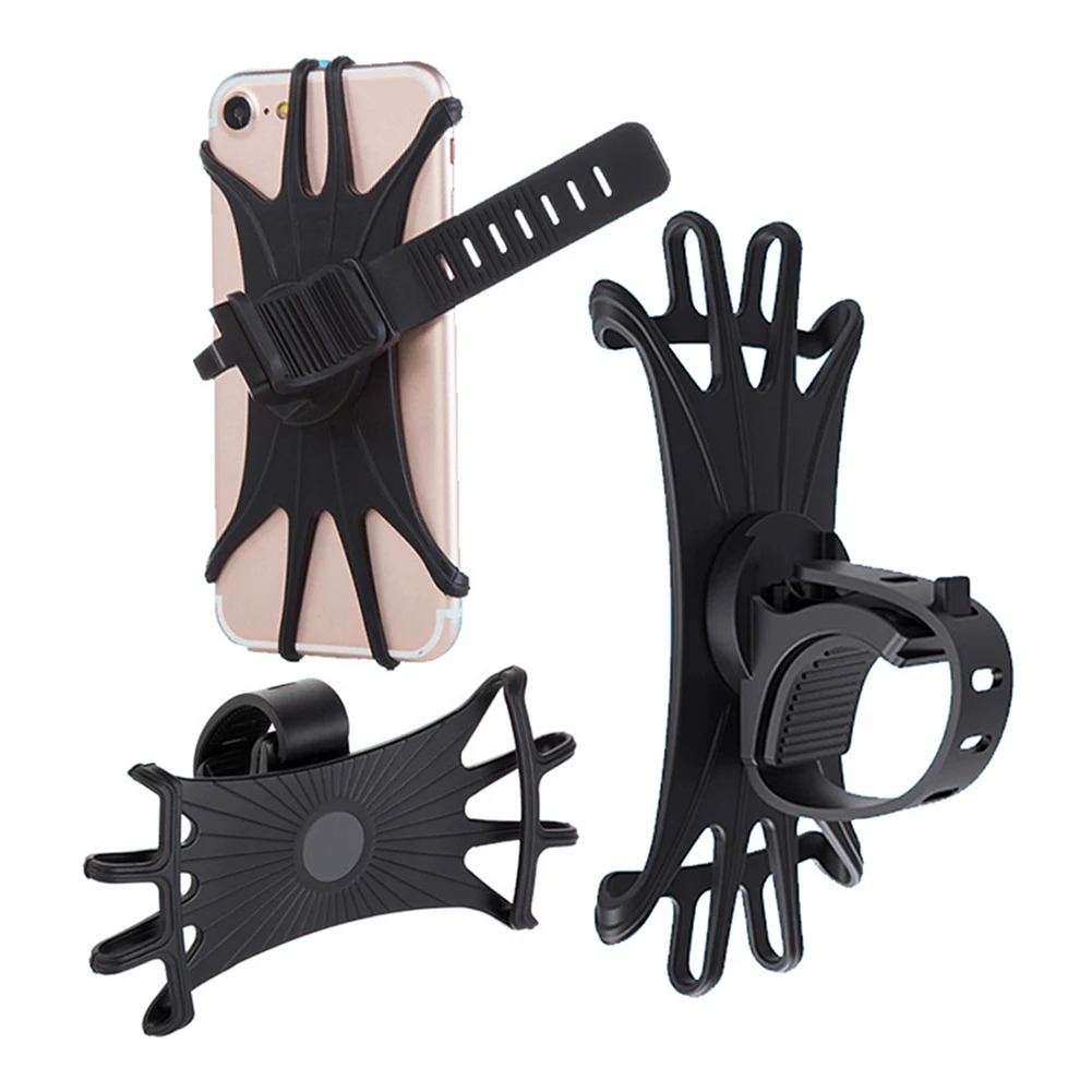 

Motorcycle Bicycle Mobile Phone Holder Silicone Bike Handlebar Stand Mount Bracket Bike Mount Phone Holder