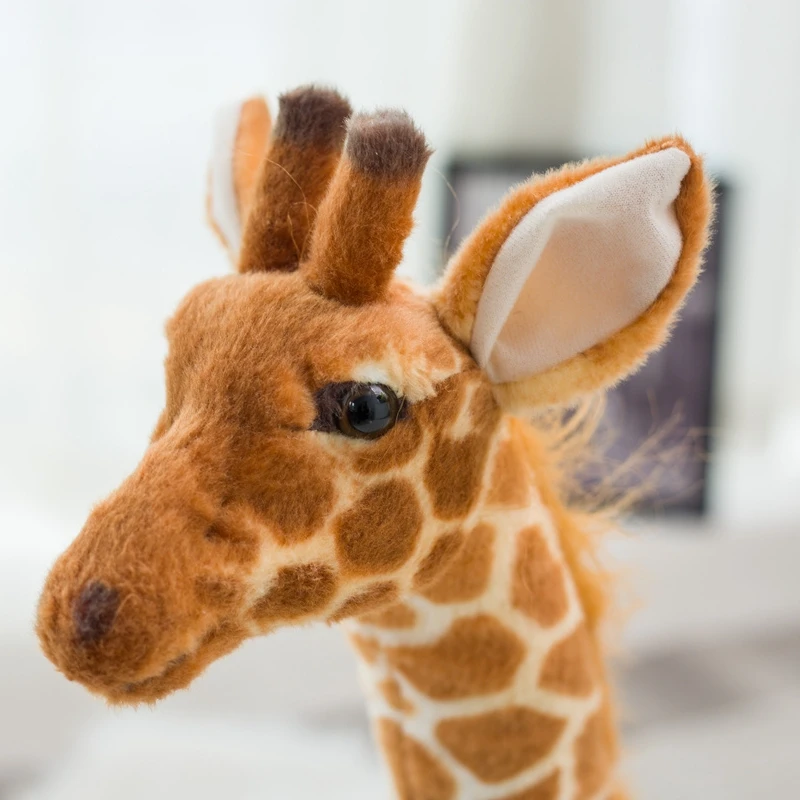 New Nice Hot 1PC 50CM-140CM  Lovely Giant size Giraffe Plush Toys Cute Stuffed Animal Soft Giraffe Doll Birthday Gift Kids Toy