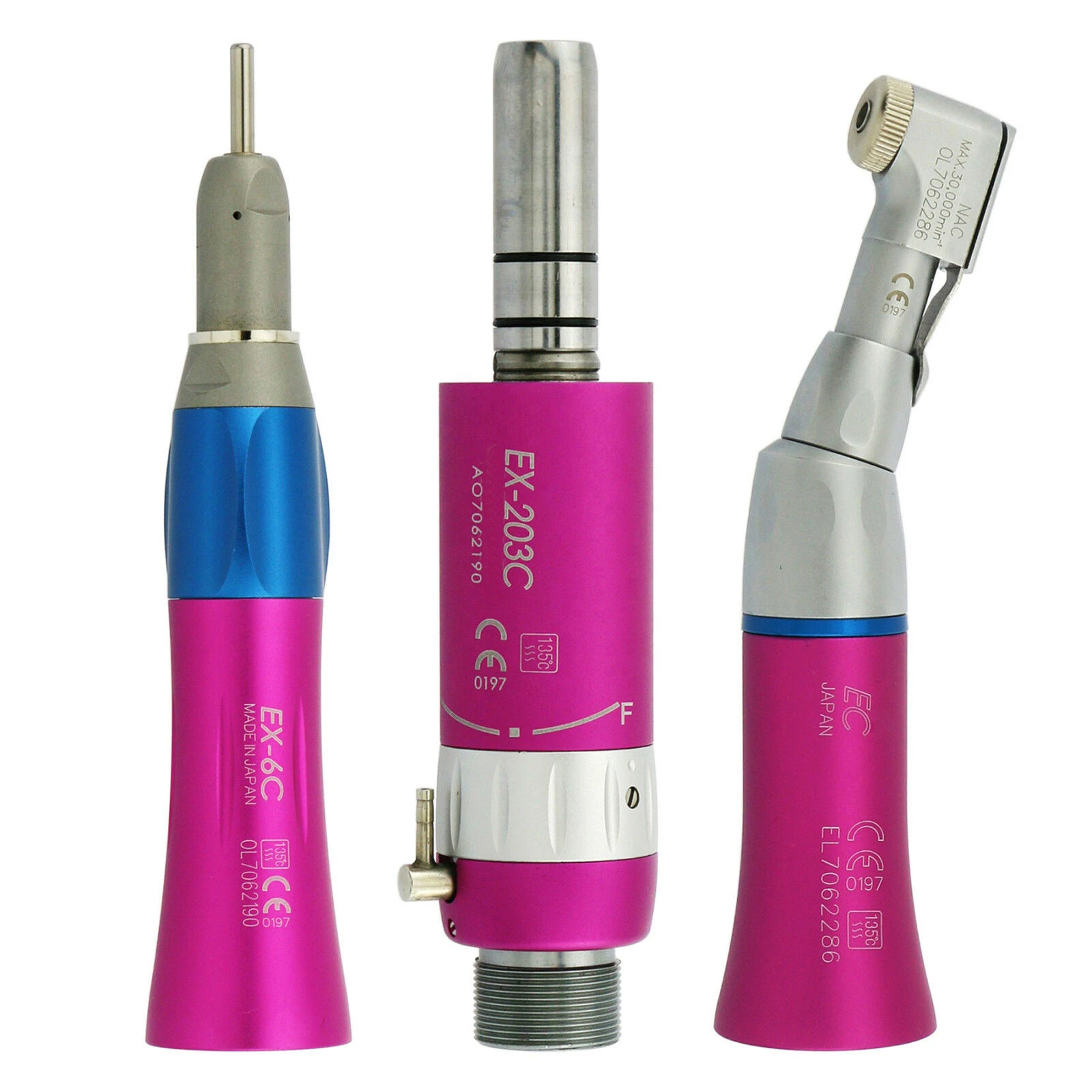 High quality Dental color LowSpeed EX203C type Air Turbine NSK Low Speed handpiece Tooth whitening tools 2/4Holes | Красота и