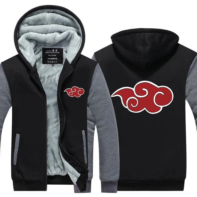 Naruto Itachi Akatsuki Druck Winter Hoodie Wolke Symbol Mit Kapuze Pullover  Sweatshirt Harajuku Warme Fleece Kleidung - AliExpress