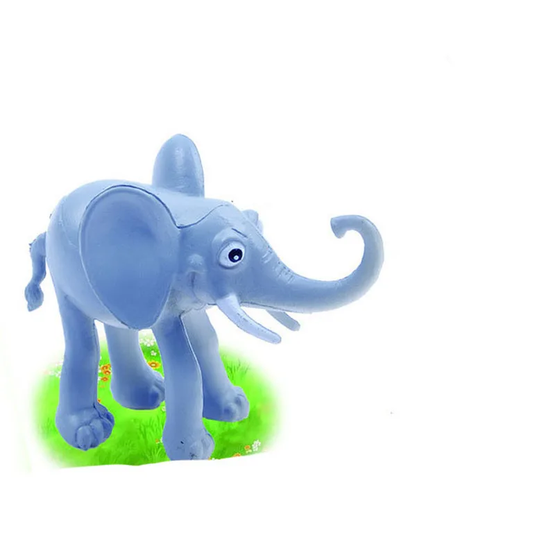 6 паззл Маленький Изысканный мультфильм дикое животное, Тигр Зебра модель слона украшение дома детские развивающие игрушки