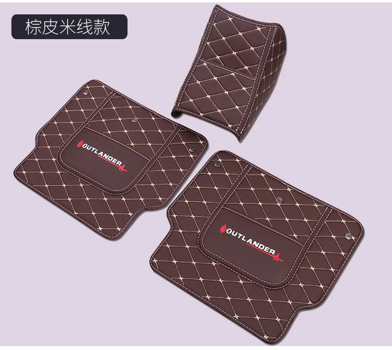 Для Mitsubishi Outlander, обновленная искусственная кожа, поручень, анти-удар, накладка, внутренняя модификация, анти-удар, защитная накладка, быстрая