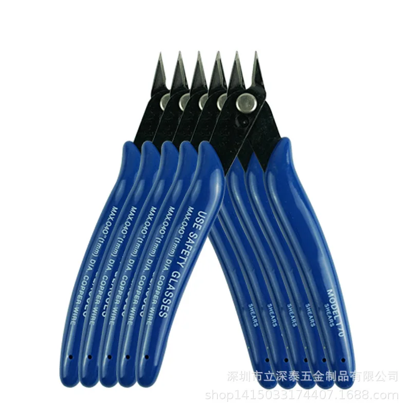 

Diagonal plastic handle cutting pliers mini trimming light portable with electronic cutting pliers tool