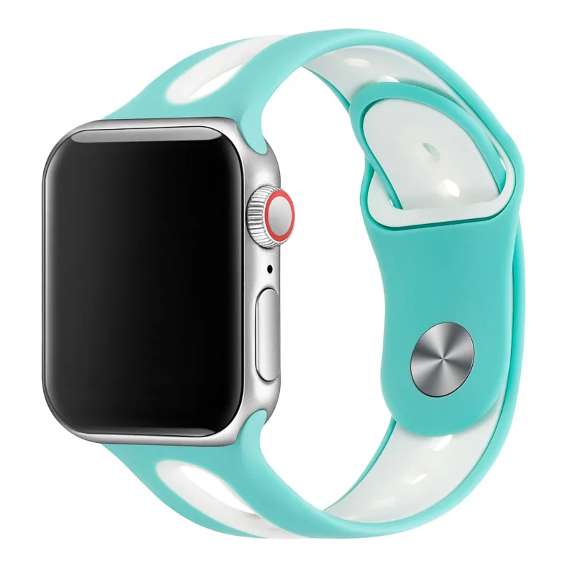 10 PCSWatch ремешок для наручных часов Apple Watch, ремешок 42 мм, 38 мм, Версия 44 мм 40 мм ремешок силиконовых наручных часов Iwatch, ленты для наручных часов Apple Watch, Series4/3/2/1 81003