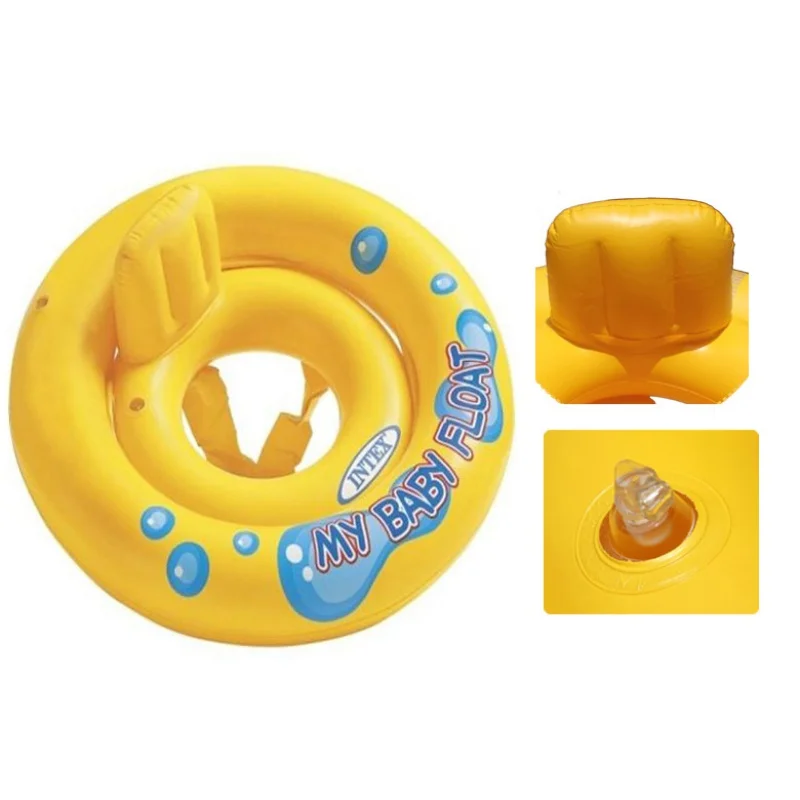 2 in 1 Infant Kids Baby Swimming Seat Swimming Pool Float Ring Inflatable Pool Float Circle for Newborn