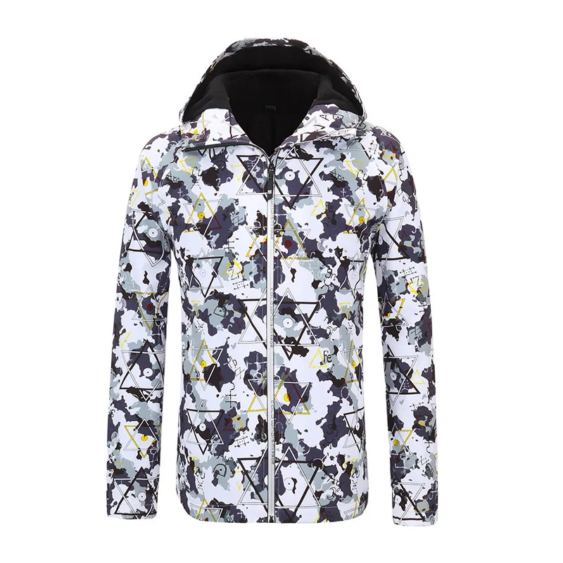 

Men Warm Fishing Coat Plus Size Windproof Waterproof Thicken Winter Fishing Jacket Fleece Hooded for Skiing Hiking M-5XL