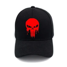 Каратель Череп Мода унисекс бейсбольная кепка Уличная Повседневная летняя хип-хоп кепка s Snapback шапки для мужчин и женщин
