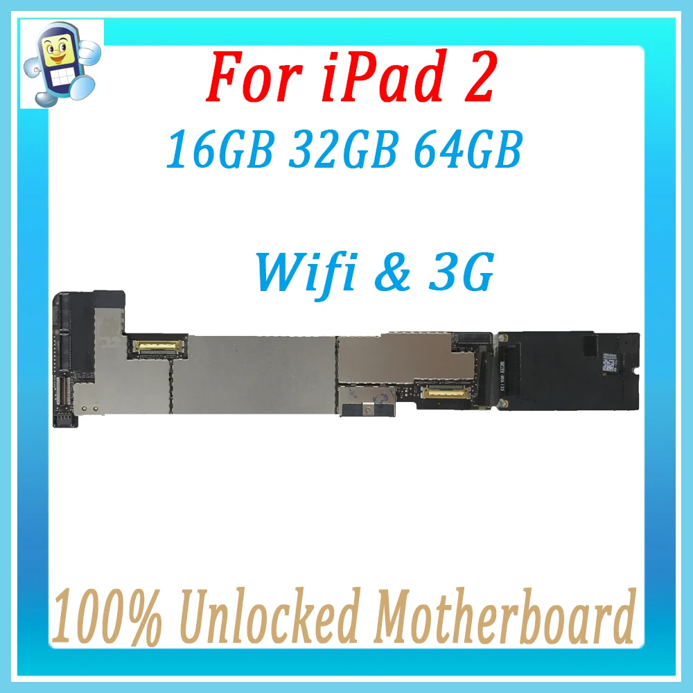 Материнская плата для ipad 2, версия wifi и 3g, материнская плата A1395 A1396 1397 для ipad 2, разблокированная материнская плата с чипами, хорошо протестирована