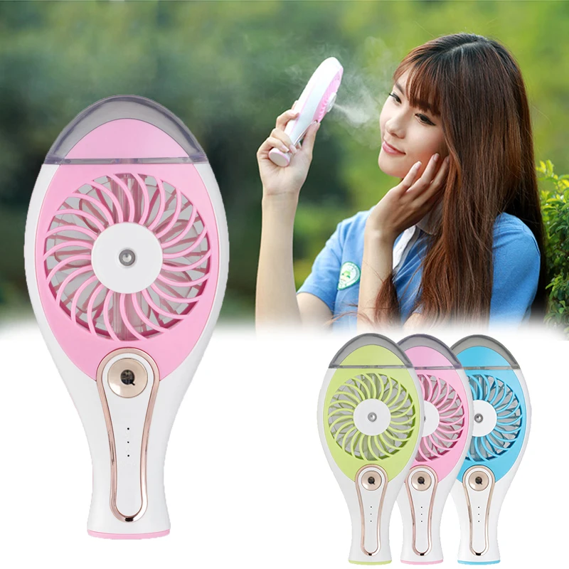 

Portable USB Fan Cooler Mini Handy Cooling Beauty Spray Fan Desk Pocket Water Mist Fan Cooling Air Conditioning Humidifier Fan