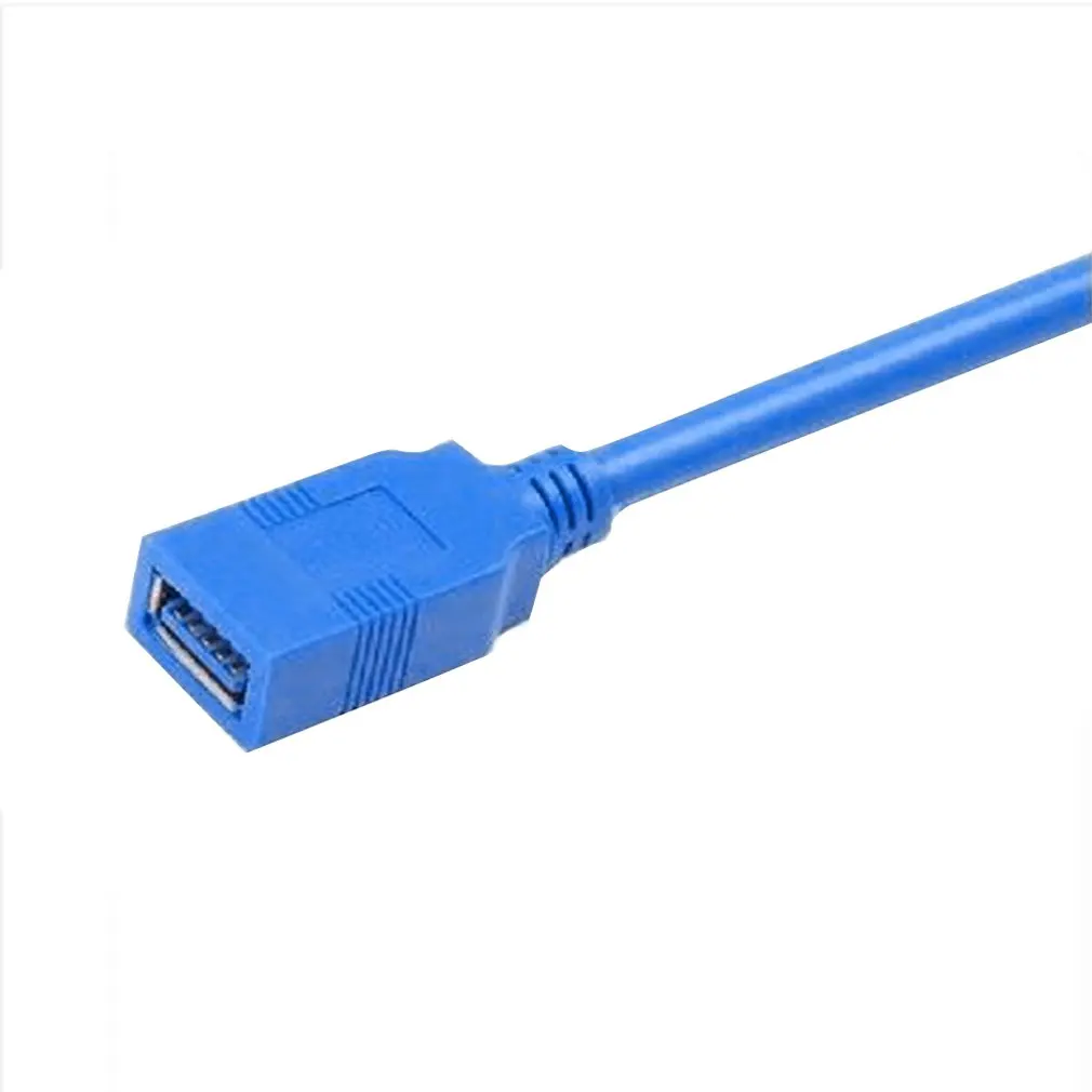 3 фута синий USB 3,0 Тип папа-мама Супер Скоростной кабель-удлинитель конвертер адаптер компьютерный соединительный кабель