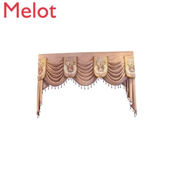 

Exquisite 1 Piece Pelmet Valance Europe Luxury Home Decor Valance Curtains for Living Room Window Curtains for Bedroom Curtains