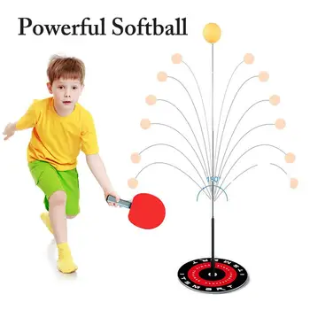

Elastic Soft Shaft Table Tennis Trainer Leisure Decompression Sports Table Tennis Set PingPong Practice Training Equipment Kid