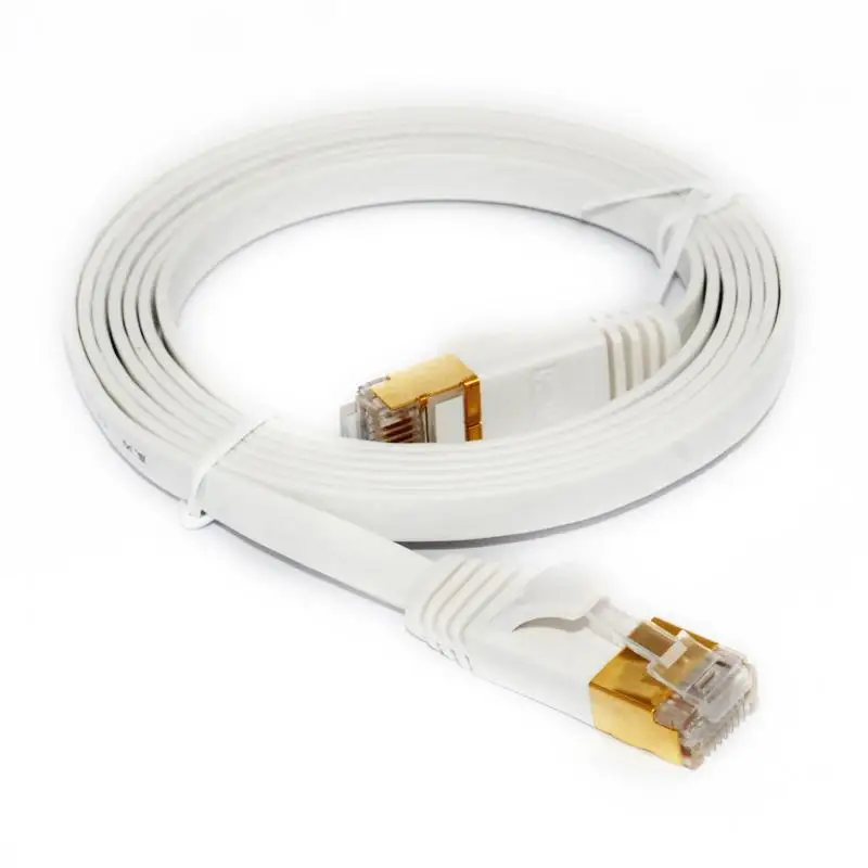 

Category 6 Ethernet Cable Flat Internet Network LAN Jumper for Router Modem