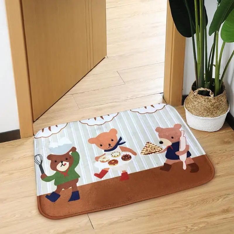 60x40 см, мультяшный нескользящий коврик для пола, коврик для кухни, ванной, коврик на полу, ковер для домашнего декора