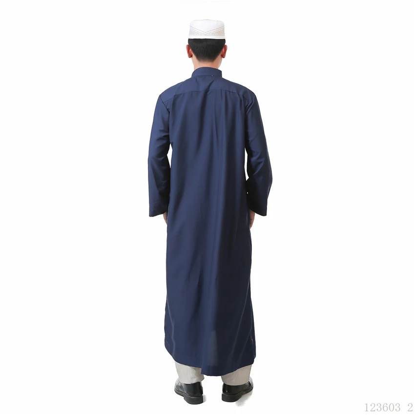 Abaya Muslim Men Islamic Cloth Summer Jubah Islamic Clothing Men Thobe Robes Kaftan Solid Arabic Dubai Full Sleeve Pakistan - Image 6