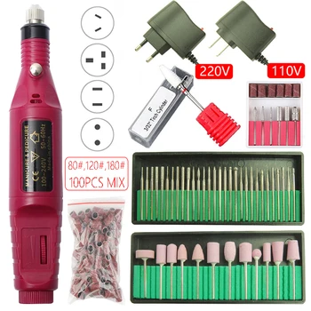 

1set Electric Nail Drill Machine 20000RPM Manicure Drill Pedicure Drill Nail Salon Nail Drill Professional Nail Drill Machine