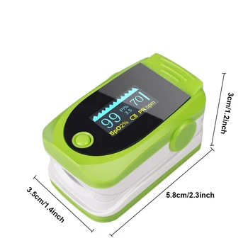 

OLED Fingertip Pulse Oximeter pulsoksymetr SPO2 PR PI Heart Rate Monitor Finger Oxymeter Oximetro pulso OLED Oximete