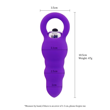 EXVOID Anal Vibrator Dildo Sex Toys for Couples Anal Beads Vibrator Prostate Massage Adult Products Sex Shop Silicone Butt Plug 2