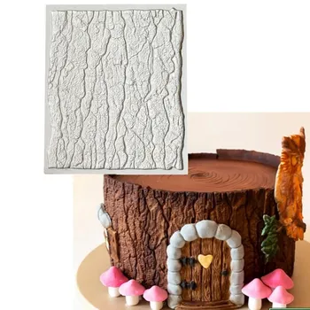 

Bark silicone mold DIY fondant cake mold dry Pez soft candy mold baking utensils