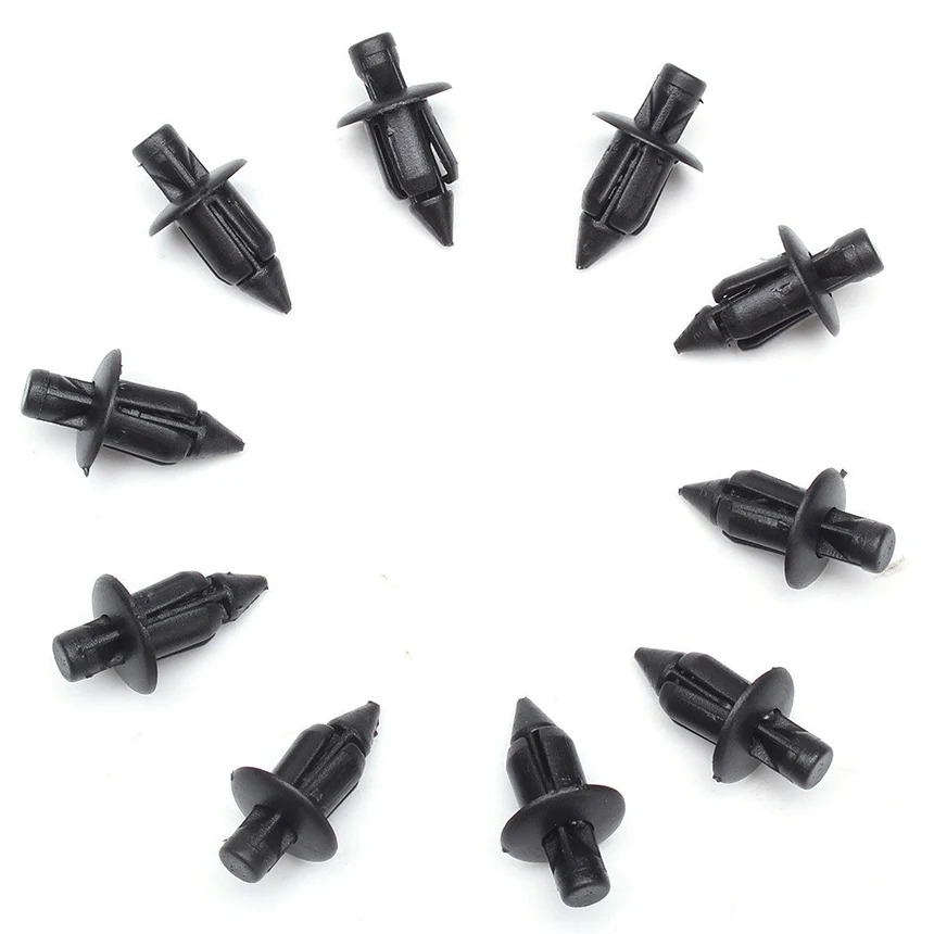 New 10x Rivet Motorcycle Fairing Trim Fastener Clips For Honda Yamaha