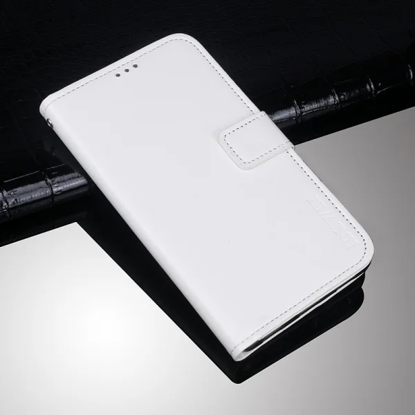 Белый Для Alcatel 1V Чехол Флип Бумажник Бизнес кожаный чехол для телефона для Alcatel 1V 5001D чехол Fundas аксессуары - Цвет: Белый