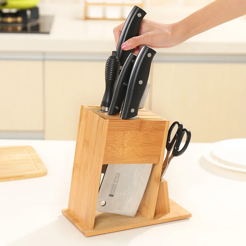 Инструменты для хранения ножей блоки Органайзер кухонная посуда многофункциональный держатель ножей Бытовая дренажная стойка для кухонных ножей