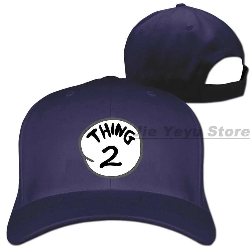 Thing 2 эмблема красный свитшот для Бейсбол кепки для мужчин и женщин, Кепка-тракер Шапки модные регулируемые кепки - Цвет: 1-Navy