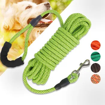 

Dog Leash small Large Puppy Dog Leash Recall Training Tracking Obedience Long Line Pet Lead Mountain Climbing Rope 5m 10m 15m
