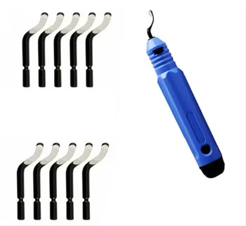 

Hand Scraper Deburring Tool Kit Set With 10pc HSS Blade For Cutting Deburrs Chamfer Trimming Tool