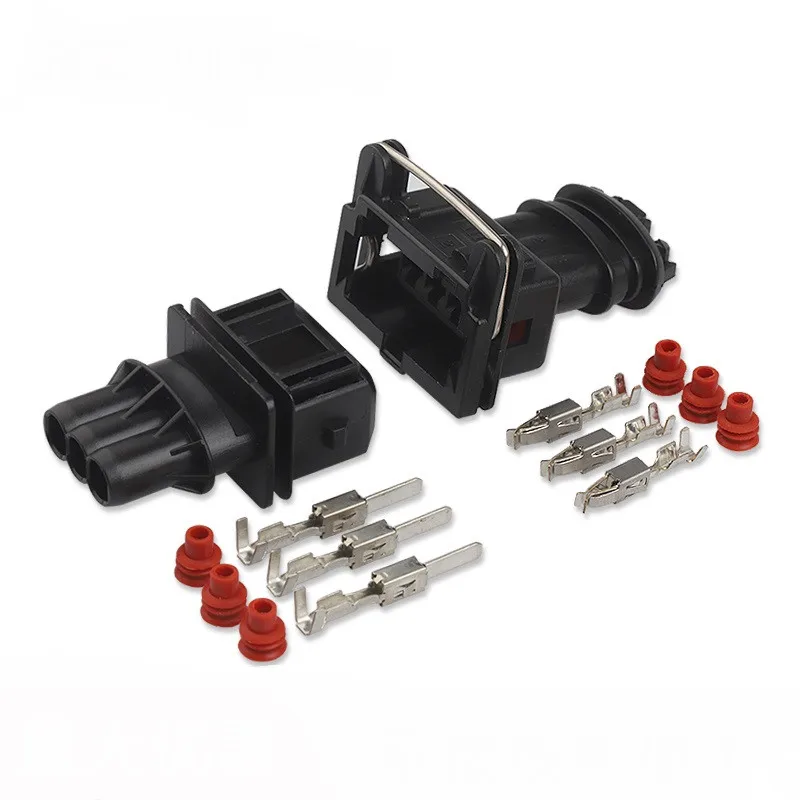 100 Set 3 Pin/Way Tyco Amp Junior Power Timer Jpt Automotive Map Sensor Connector 282191-1 282729-1