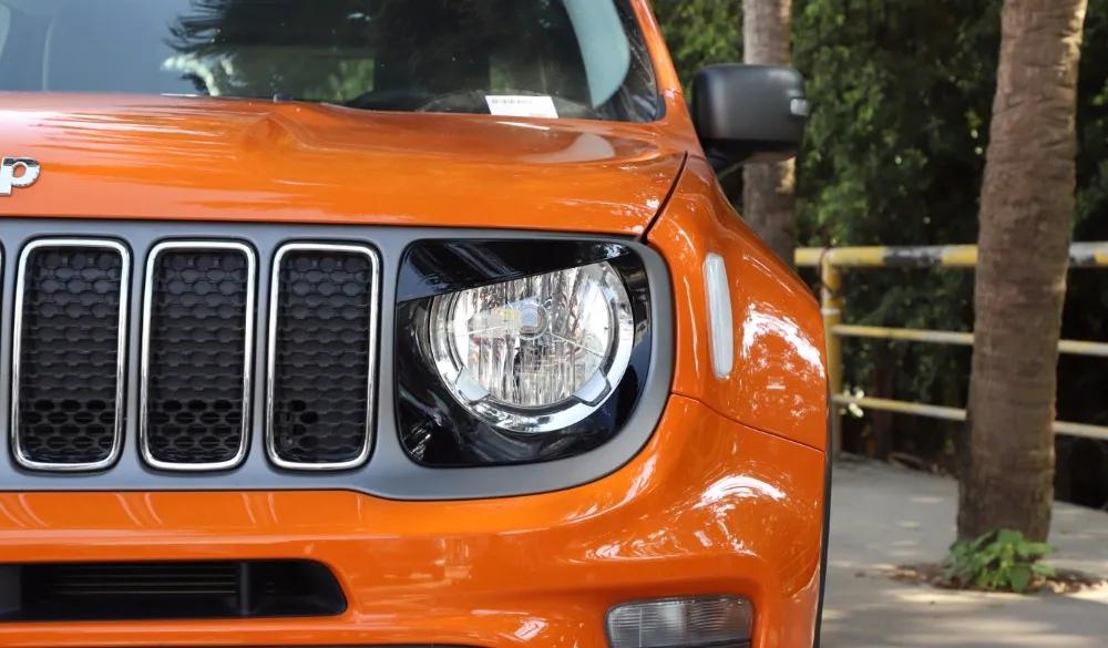 Накладка для передней фары автомобиля для Jeep Renegade, декоративные наклейки на голову, аксессуары из АБС-пластика, 2 шт