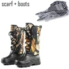 Outdoor Winter Thermal Fishing Boots Waders Fishing Snow Camouflage Boots Waterproof Hunting Waders Non-slip Shoes Fleece Warm ► Photo 1/6