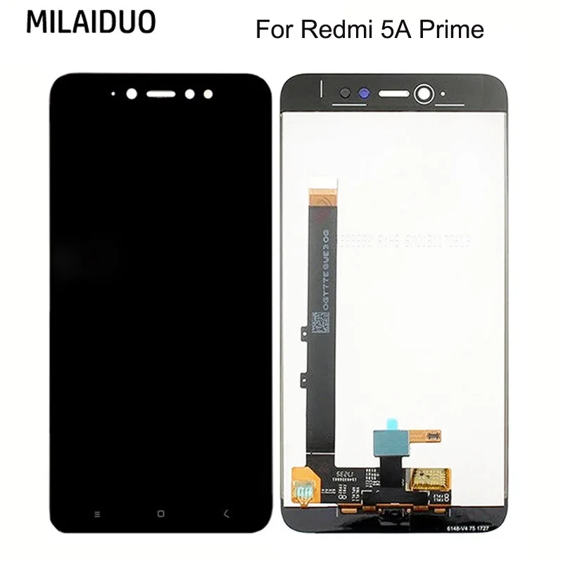 

LCD Display For Xiaomi Redmi 5A Prime LCD Display Touch Screen LCD Screen Glass Digitizer Complete Assembly Replacement