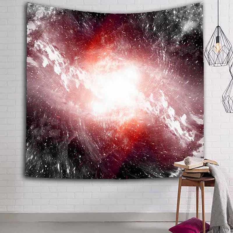 Blue Star Hole Tapestry Wall Hanging Hippie Retro DormRoom Decor Psychedelic Tapestry Sky Hole Universe Wall Tapestry - Color: 19