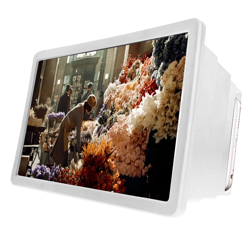 Lightweight Screen Amplifier 3D Screen Movie Amplifier Zoom Smart Phone Screen Video Amplifier HD Projector Stand Holder Newest