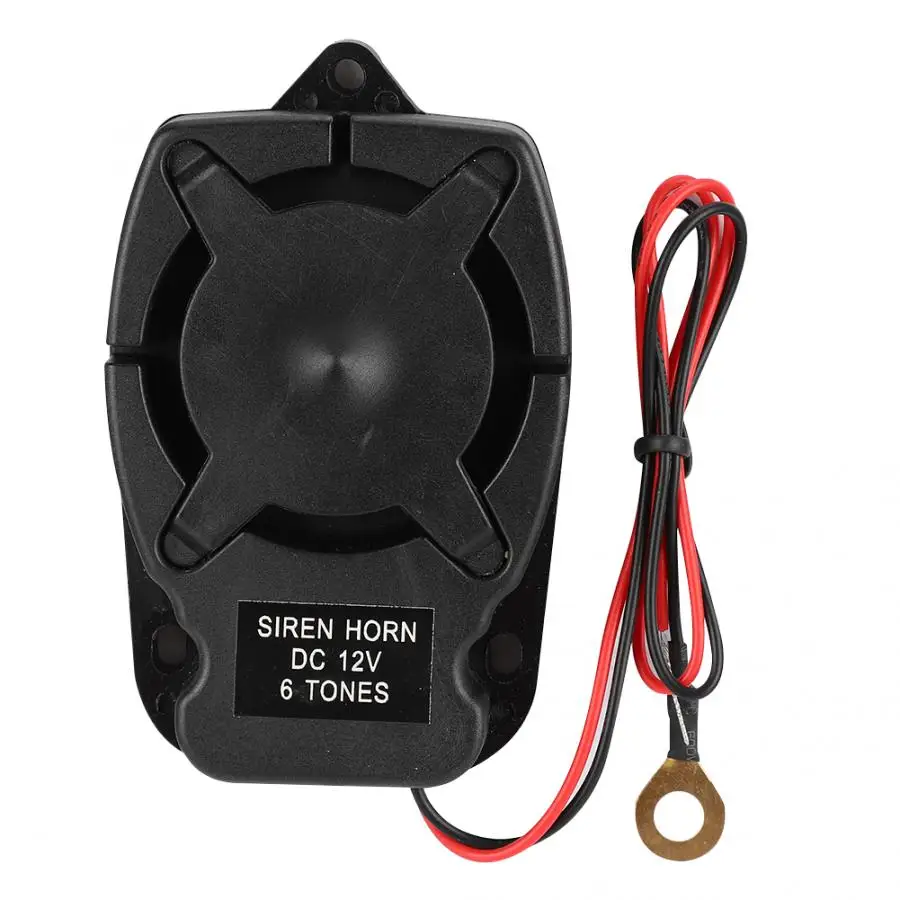 Alarma antirrobo para coche, altavoz con 6 sonidos, 110db, accesorios de sistema de seguridad, DC12V