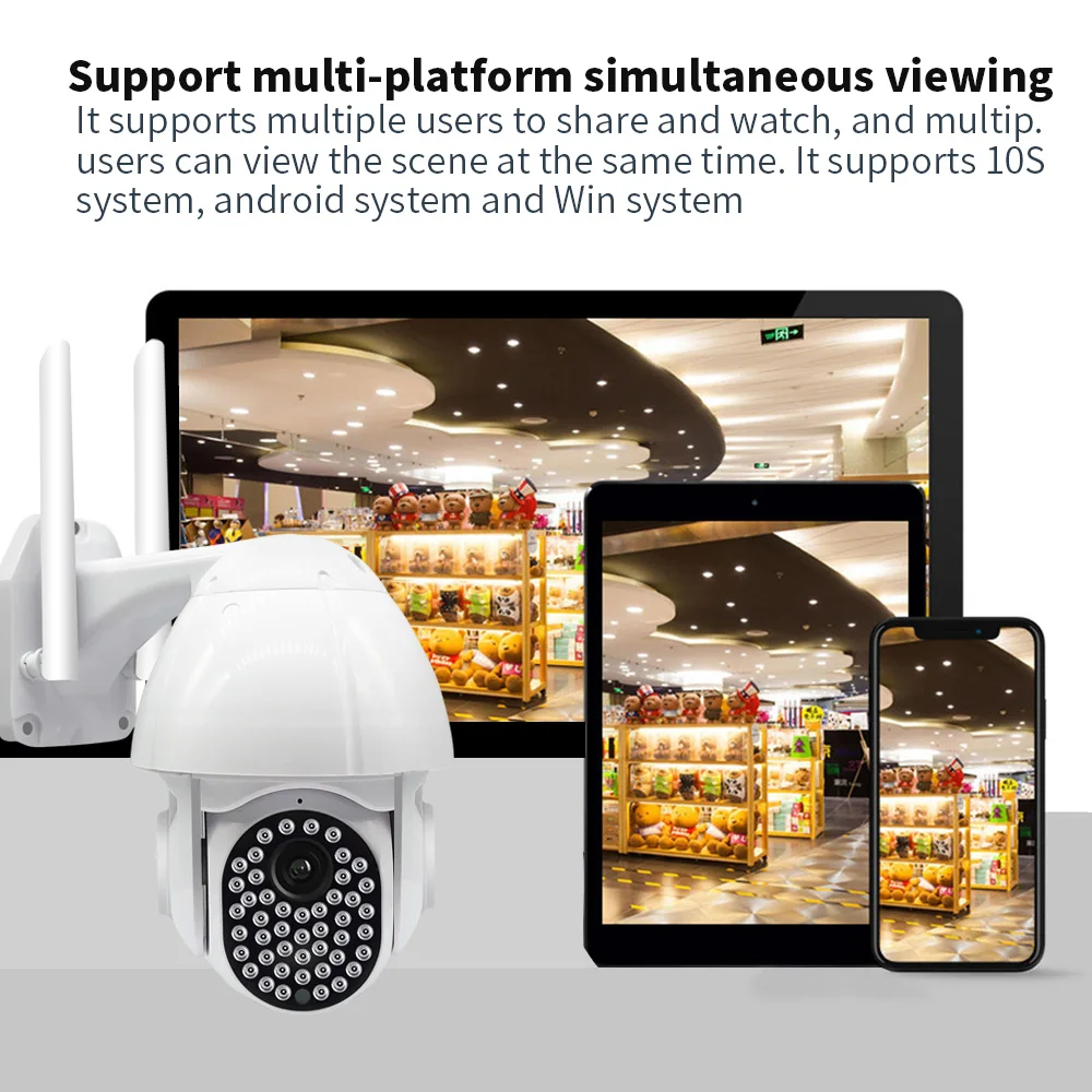 47 Led открытый дом безопасности Surverillance камера 1080P Полный Цвет ночного видения IP66 сигнализация автоматическое отслеживание беспроводной камеры