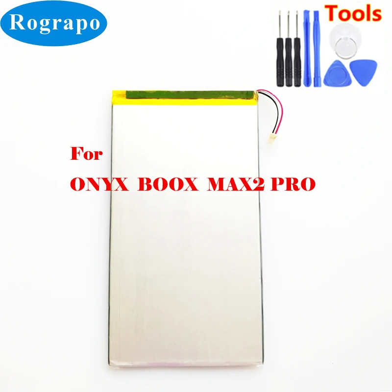 New 3.7V 5000mAh Li-Polymer Battery For Onyx Boox MAX2 Max 2 Pro E-Book Accumulator 3-wire Plug+tools