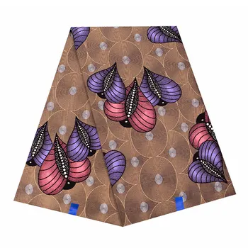 

6 yards African wax print sewing fabric 100% cotton fabric wax prints tissu African real wax WB-64