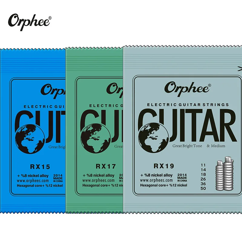 Orphee 6pcs/set Nickel Plated Steel Guitar Strings For Electric With Original Retail Package Accessories | Спорт и развлечения