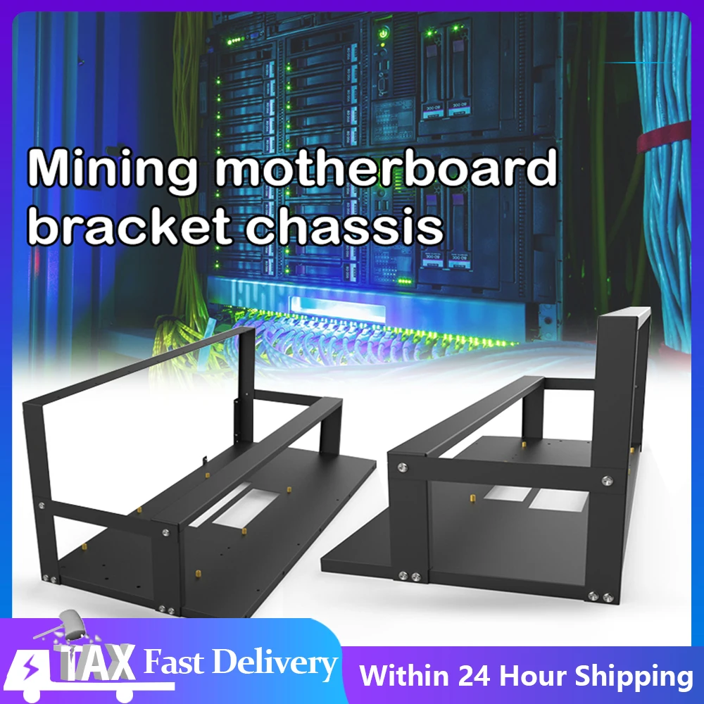 Mining Case Rack Staffa Per Scheda Madre Open Mining Rig Frame Eth/Etc/Zec Ether Accessori Strumenti Solo Per Rack Da 8 Gpu